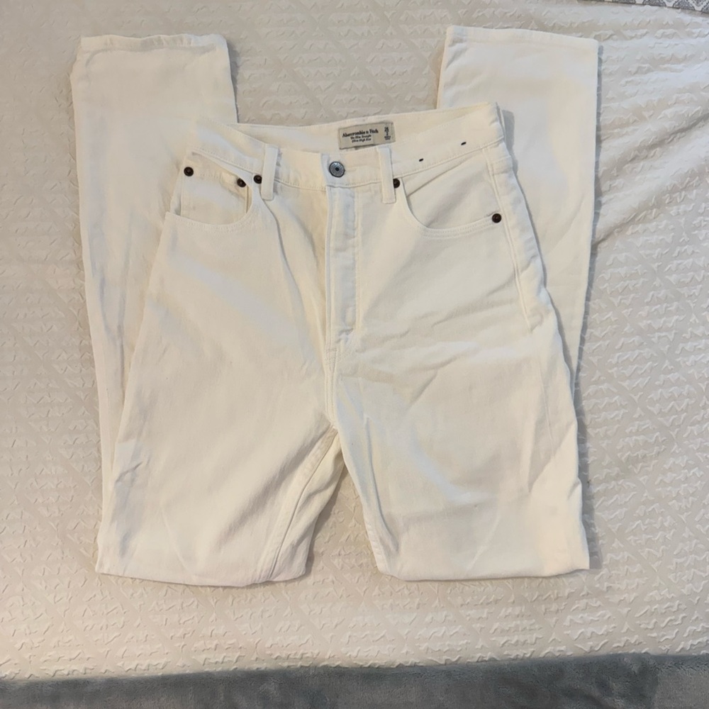 Abercrombie & Fitch Boot Cut High Rise Straight Jeans